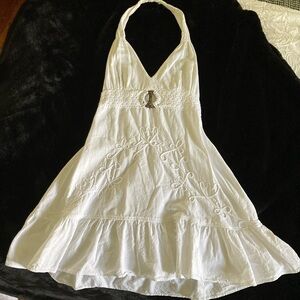 White little halter dress